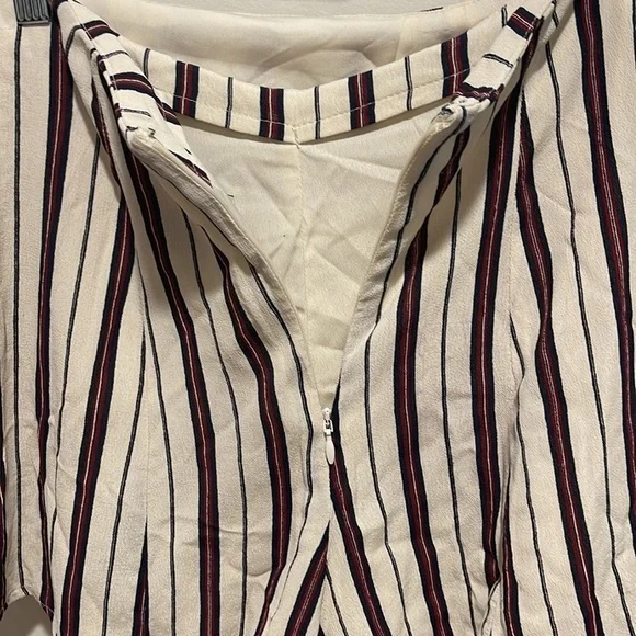 Privacy Please Emory Striped Skort XS Faux Wrap Skirt - Picture 7 of 8